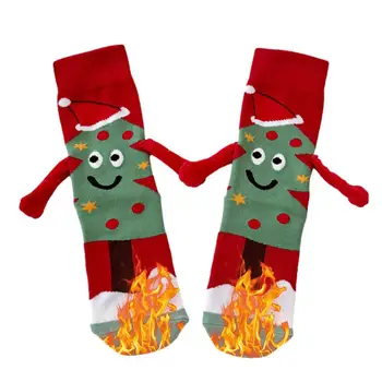 Armas Jõulud Sokid Cute Cartoon Magnet Küljest Osalus Sokid Mugav Puuvillane Keskel vasikas Sokid Naljakas Kingitus uusaasta, Jõulud