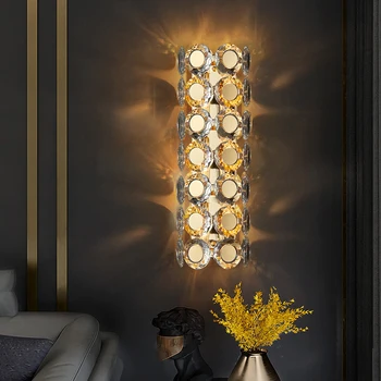 Luksus Led Crystal Wall Lamp Elutuba, Magamistuba Kaasaegse Kodu Kaunistamiseks Seina Sconce Kuld Loominguline Cristal Lighting Fixture
