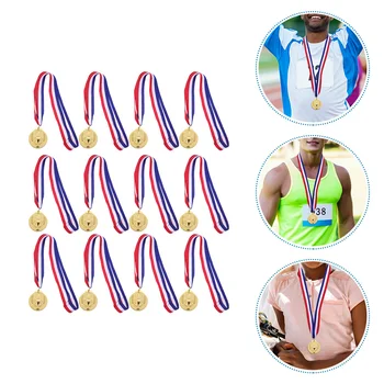 Medalid Kuld Lapsed Võitja Medal Jalgpall Mänguasjad Auhinna Sport Hõbe Pronks Plastikust Auhinnad Trofee Mini Trofeed Võistlused Mängud