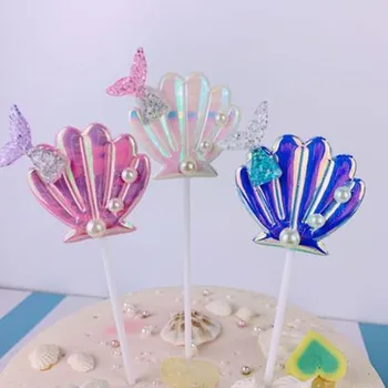 Merineitsi Partei Asjade Merineitsi Teema Decor Cake Toppers Lapsed Kasuks Sünnipäeva, Pulmapidu Kook Dekoratsioonid Armas Kingitused