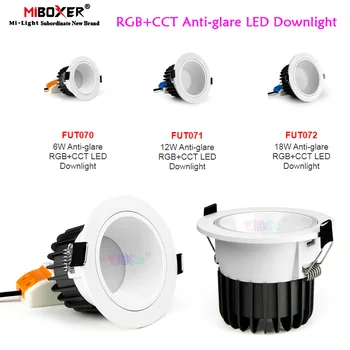 Miboxer Anti-glare RGBCCT LED Allvalgusti Juhitava 6W 12W 18W Smart laevalgusti 220V 110V Sise-Lamp 2.4 G Remote/hääljuhtimine