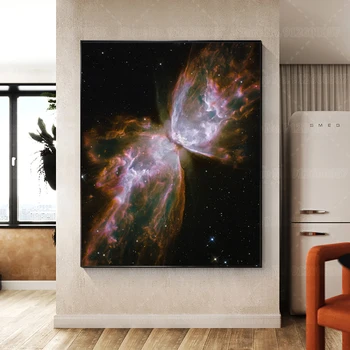 NGC 6302 Bug Liblikas Udu Lõuendile Maali Kosmilise Ime Star Plakat Seina Art Decor