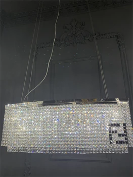 UUS Moodne Crystal LED Lühtrid Valgustus Luksuslik Kandiline Rippuvad Ripats Lamp Isiksuse Söögituba Disainer Peatamine