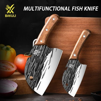 BAKULI Köök nuga, leibkonna kala nuga, sepis ja lõikamine köök nuga, liha, nuga, puu-nuga, multifunktsionaalne