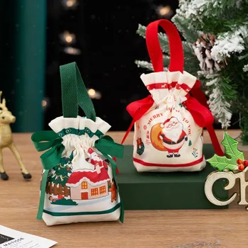 Christmas Candy Kott Xmas Santa Pingutusnöör Kingitused Koti Parempidises Häid Jõule Uue Aasta 2024 Navidad Teenetemärgi Kingitused Pakend